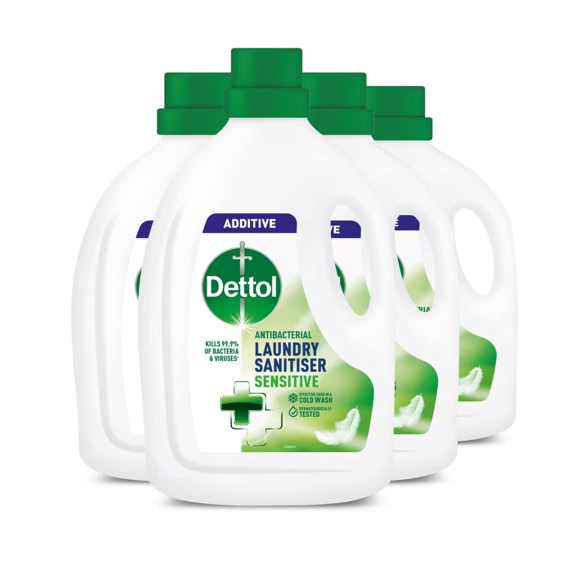 Dettol Antibacterial Laundry Sanitiser Fresh Cotton 6L | 4 x 1.5L