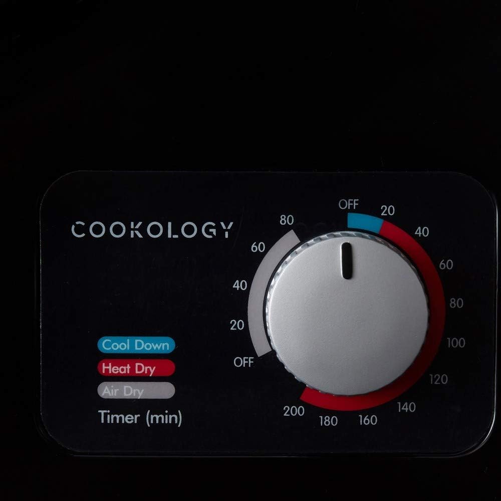 Cookology 2.5kg Mini Vented Tumble Dryer - Tabletop Design - Black