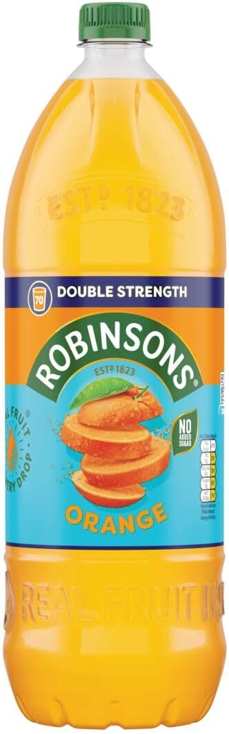 Robinsons Fruit Squash - Low Calorie - Double Strength - Orange 1.75 Litre