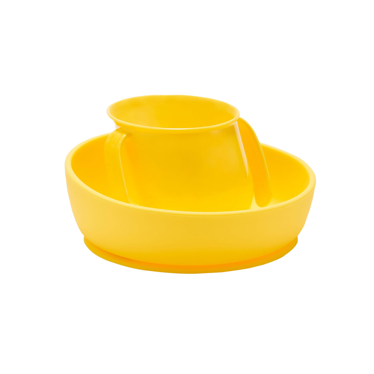 Doidy Cup, Open Cup for Training Baby 6 Months-3 Years, 200ml, Slanted Weaning Cup with Handles for Learning to Drink, BPA Free, 2 Pack (Orange)