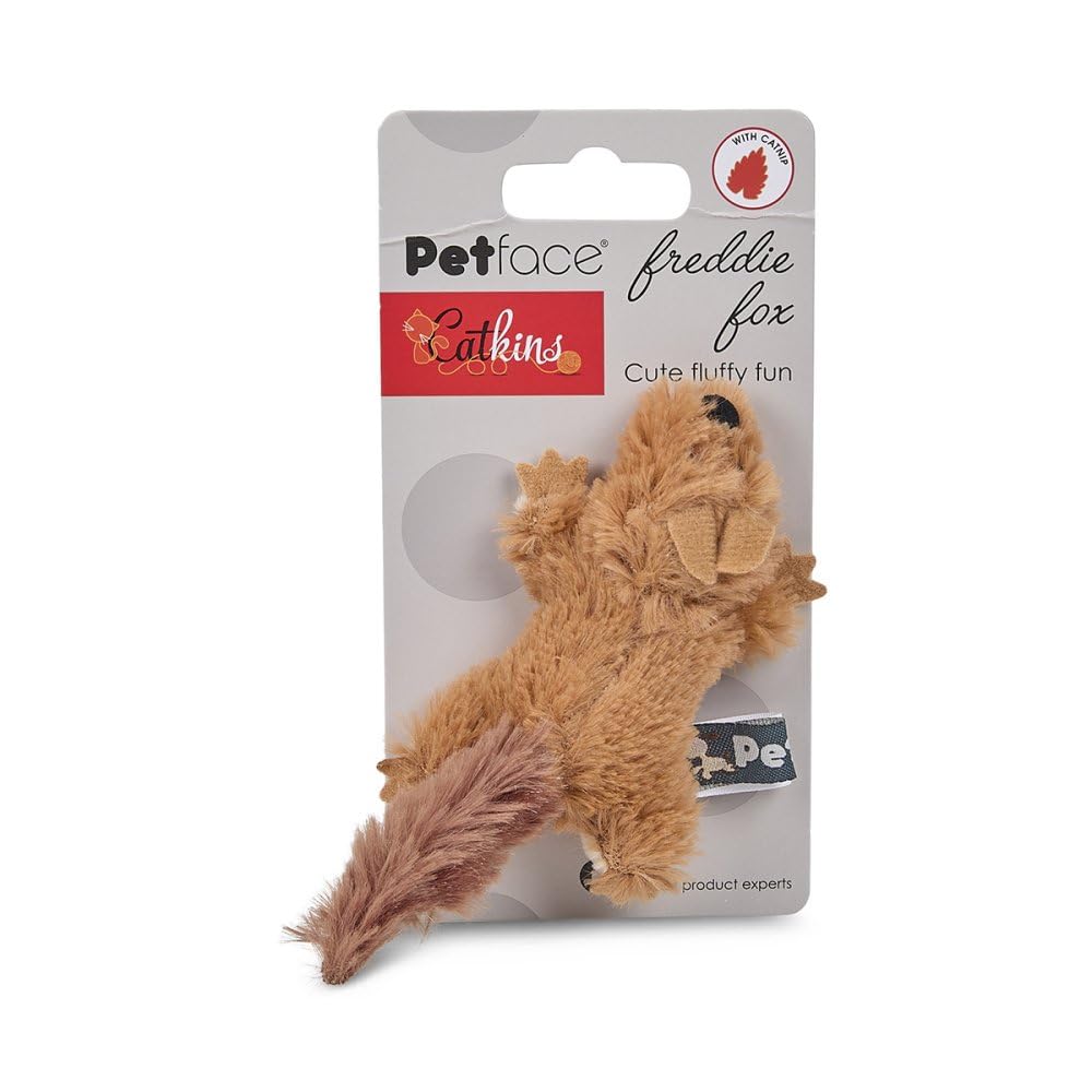 Petface Catkins Dudley Duck Plush Cat Toy, Filled with Catnip (Pack of 1)