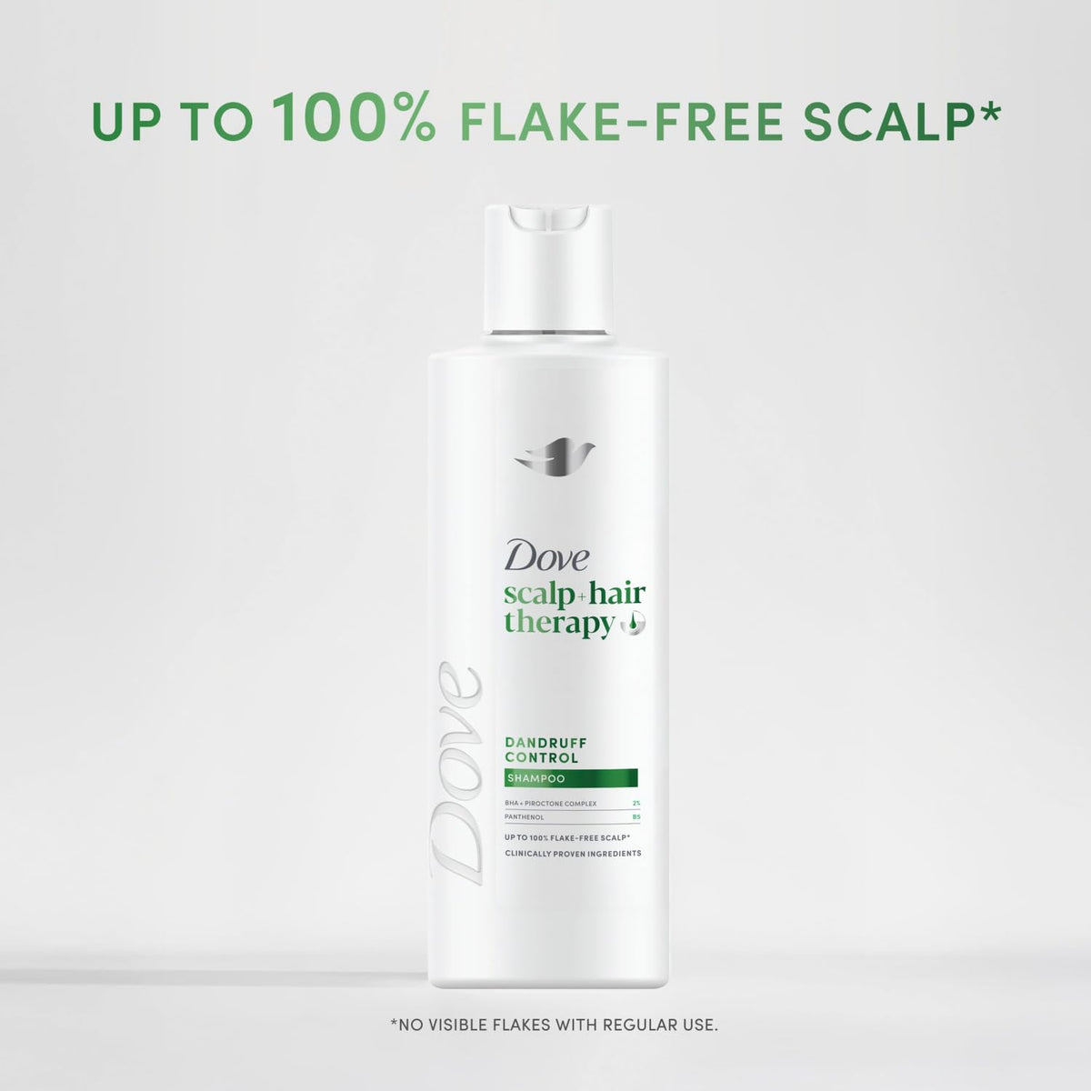 Dove Scalp + Hair Therapy Dandruff Control Shampoo hair care with Salicylic Acid, Piroctone and Panthenol for up to 100% flake-free scalp* 400 ml