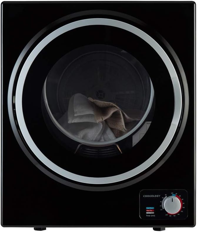 Cookology 2.5kg Mini Vented Tumble Dryer - Tabletop Design - Black
