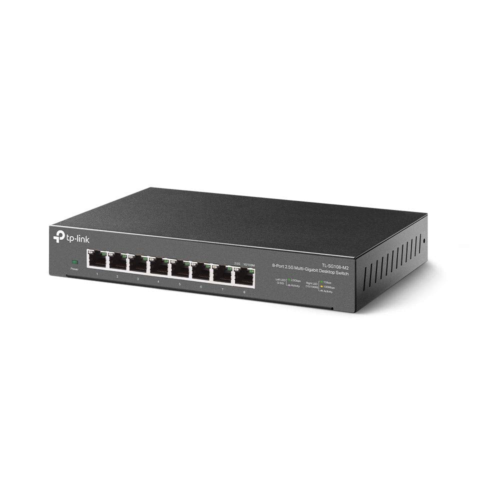 TP-Link TL-SG105S, 5 Port Gigabit Ethernet Network Switch, Ethernet Splitter, Hub, Desktop and Wall-Mounting, Sturdy Metal, Fanless, Plug and Play, Energy-Saving