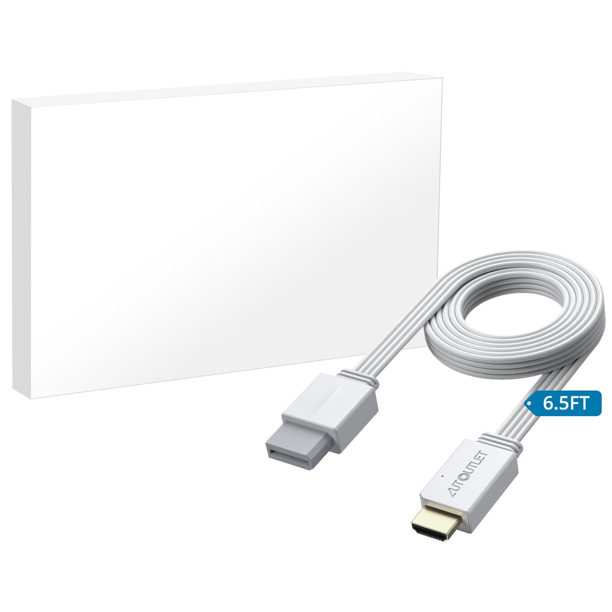 AUTOUTLET Wii to HDMI Converter 1080P 5ft/150 cm for Full HD Device, Adapter with HDMI Male Cable Output Compatible with Nintendo Wii, Wii U, HDTV, Monitor-Supports All Wii Display Modes