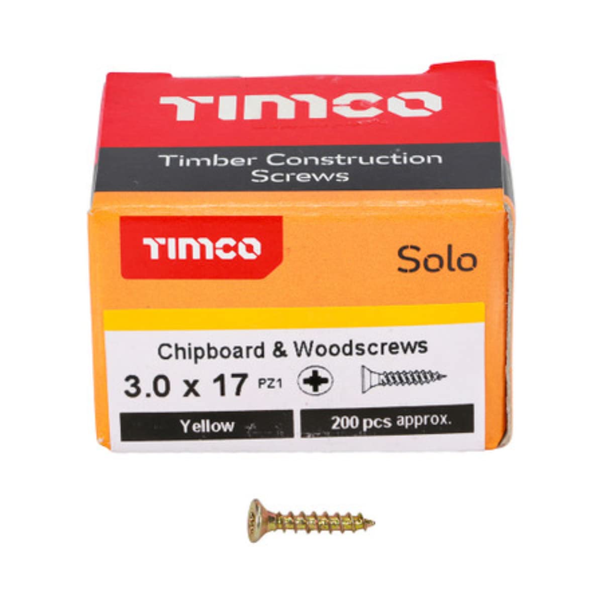 TIMCO Solo Chipboard & Woodscrews - Gold - 6.0 x 90mm - 60090SOLOC