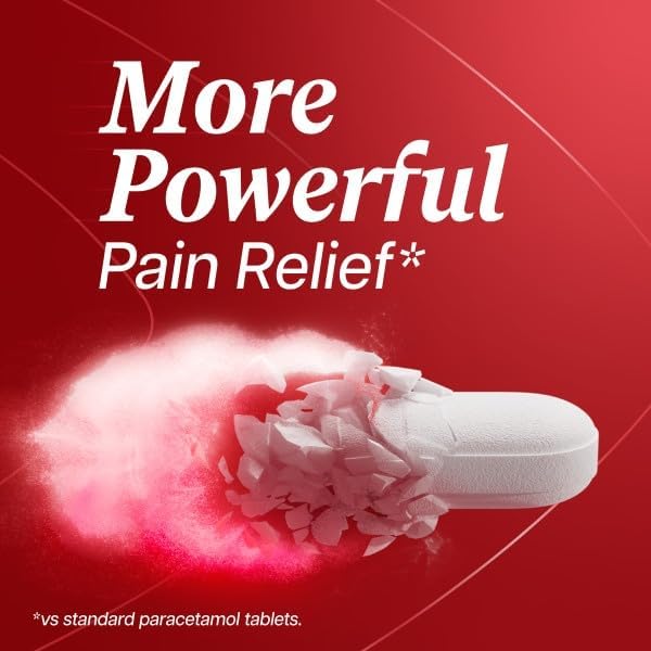 Panadol Extra Advance Painkillers, 500mg Paracetamol Tablets with 65mg Caffeine, Pain Relief for Migraines, Headaches, Backache, Joint Pain, Period Pain and Toothache, Pack of 16.