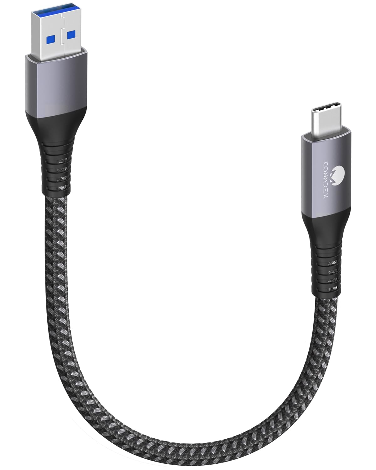 CONMDEX USB C Cable Short 50cm/0.5M 2Pack10Gbps Data USB3.1 Gen2 Type C Android Auto Cable QC3.0 3.1A USB A to C Fast Charger for Samsung Note20 Galaxy S24/S23/S22/S21 Z Flip 5 Tab S9 Pixel 9 Pro-Red