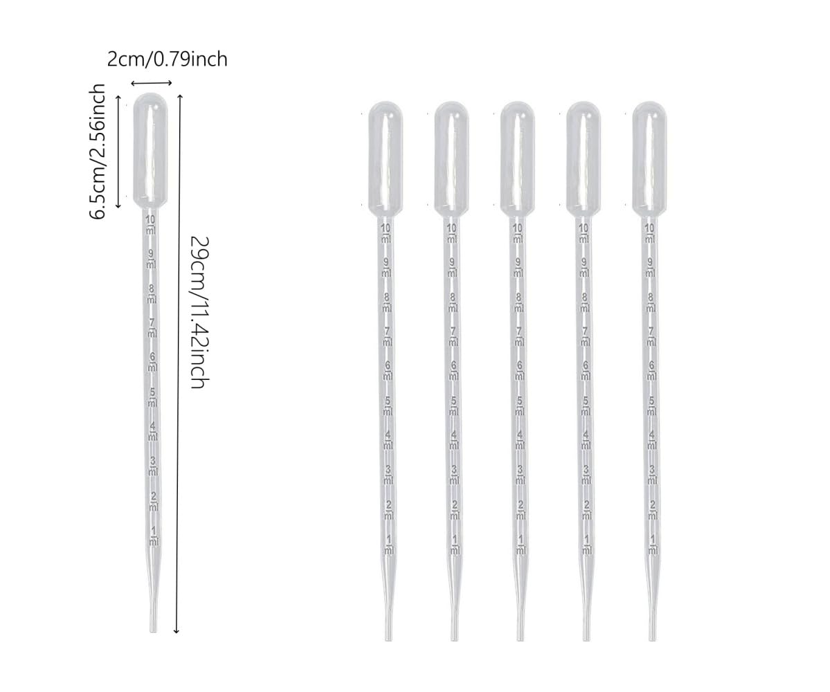 4ML Plastic Dessert Pipette Mini Pipette Cupcake Pipettes 4ml Squeeze Liquid Dropper Injector Transfer Pipette (4ml-40Pcs)