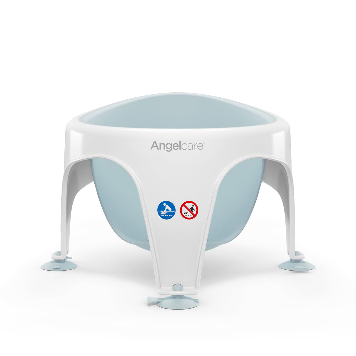Angelcare - Baby Bath Seat - Soft Touch Support - Water Level Indicator - Fixation by Suction Cups - Grey