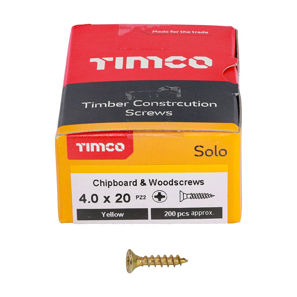 TIMCO Solo Chipboard & Woodscrews - Gold - 6.0 x 90mm - 60090SOLOC