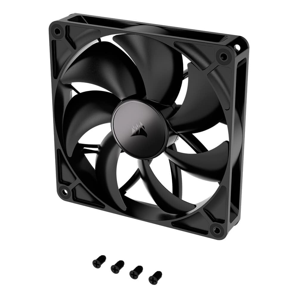 CORSAIR RS120 ARGB 120mm PWM Fans – Daisy-Chain Connection – Low-Noise – Magnetic Dome Bearing – Triple Pack – White