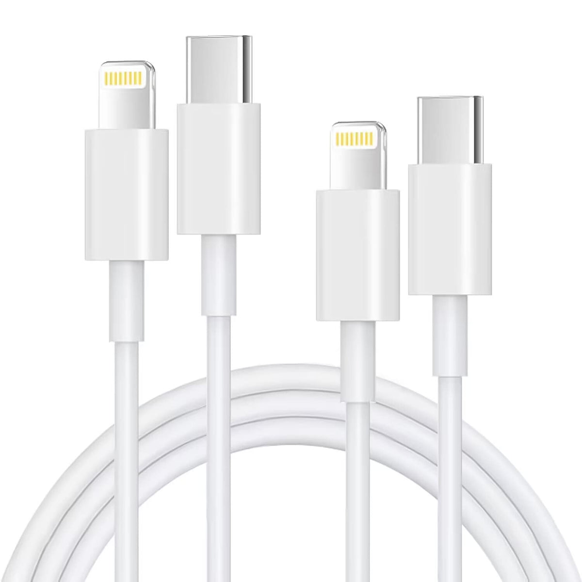 USB C to Lightning Cable 1M+1.8M [Apple MFi Certified] iPhone Charger Cable