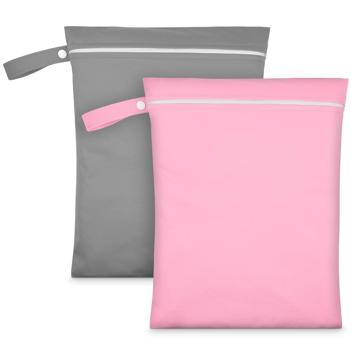 2PCS Wet Bags for Baby Items, Wet Swimsuits, Beach, Camping(Black)