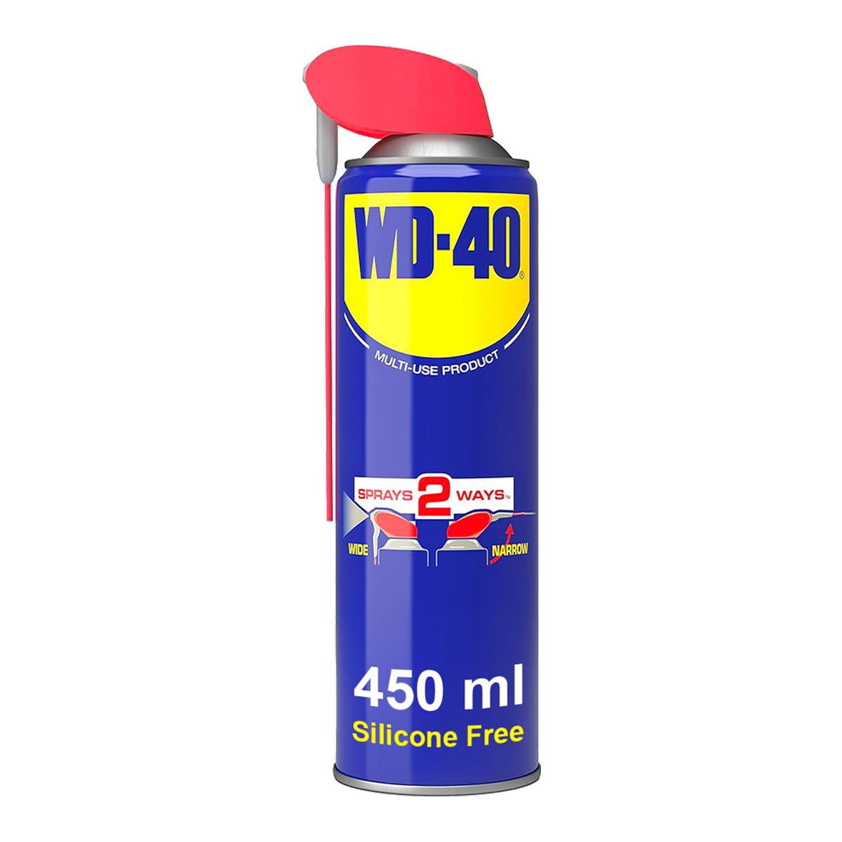 WD-40 Multi-Use Product Lubricant Spray, Smart Straw, Hinges & Locks, 450ml