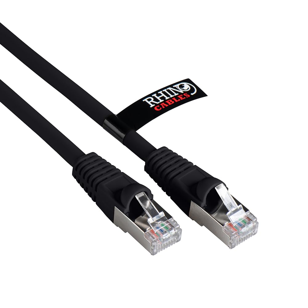 rhinocables CAT 6a Ethernet Cable | 10Gbps S/FT High-Speed & Large Bandwidth Data Transfer | Reliable LAN Network RJ45 Cable | Wi-Fi Broadband Cable for Seamless Gaming & Streaming (0.25m, Pink)