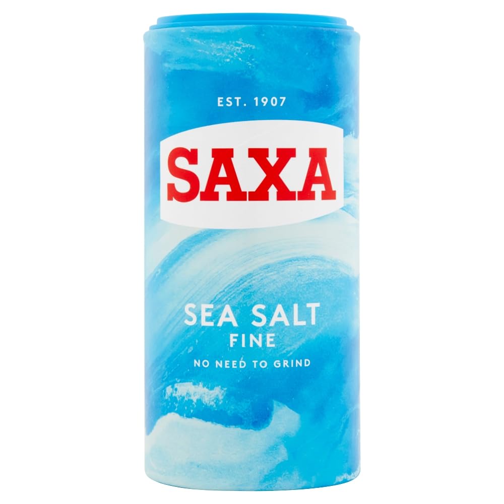 Saxa Fine Table Salt for Table & Cooking, 750 g Drum (1-Pack)