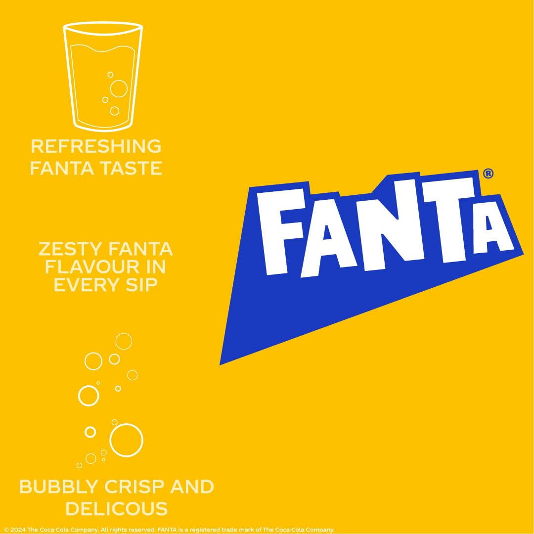 Fanta Fruit Twist Soft Drink Cans, 8 x 330 mL