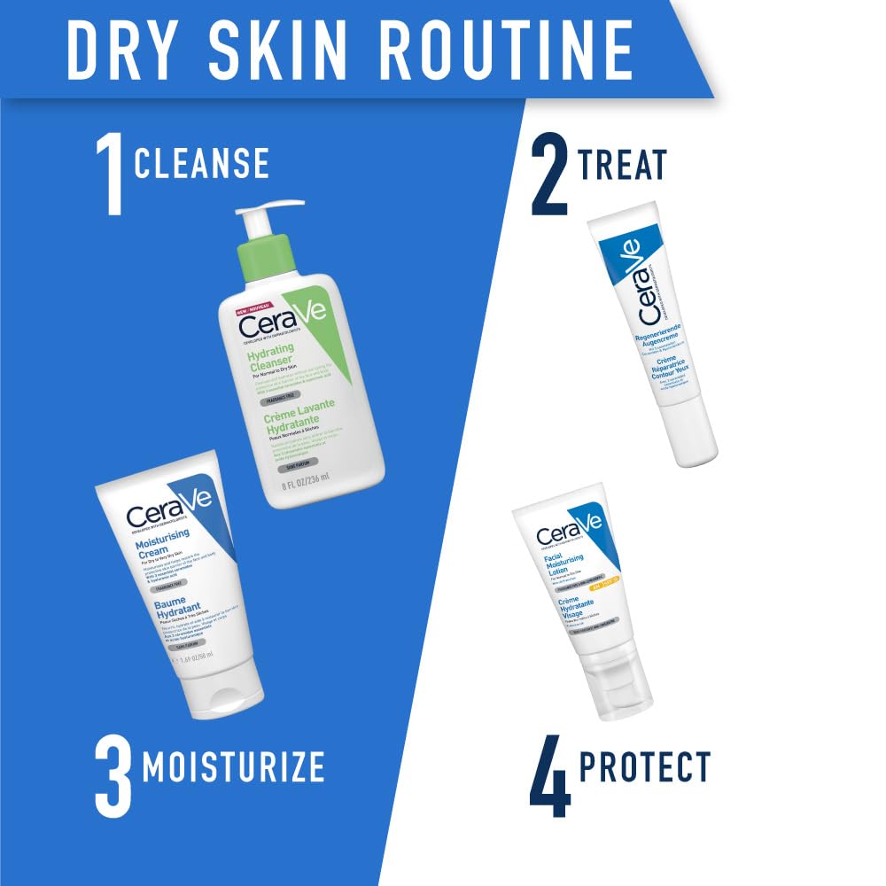 CeraVe AM Facial Moisturising Lotion SPF50 With 3 Essential Ceramides, Vitamin E, Niacinamide, MVE Technology, UVA UVB Protection, For Normal to Dry Skin, Lightweight, Non-Greasy, Allergy Tested, 52ml
