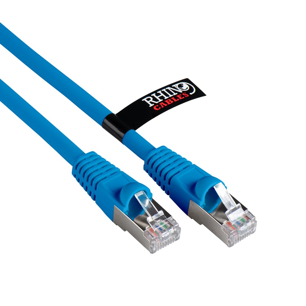 rhinocables CAT 6a Ethernet Cable | 10Gbps S/FT High-Speed & Large Bandwidth Data Transfer | Reliable LAN Network RJ45 Cable | Wi-Fi Broadband Cable for Seamless Gaming & Streaming (0.25m, Pink)