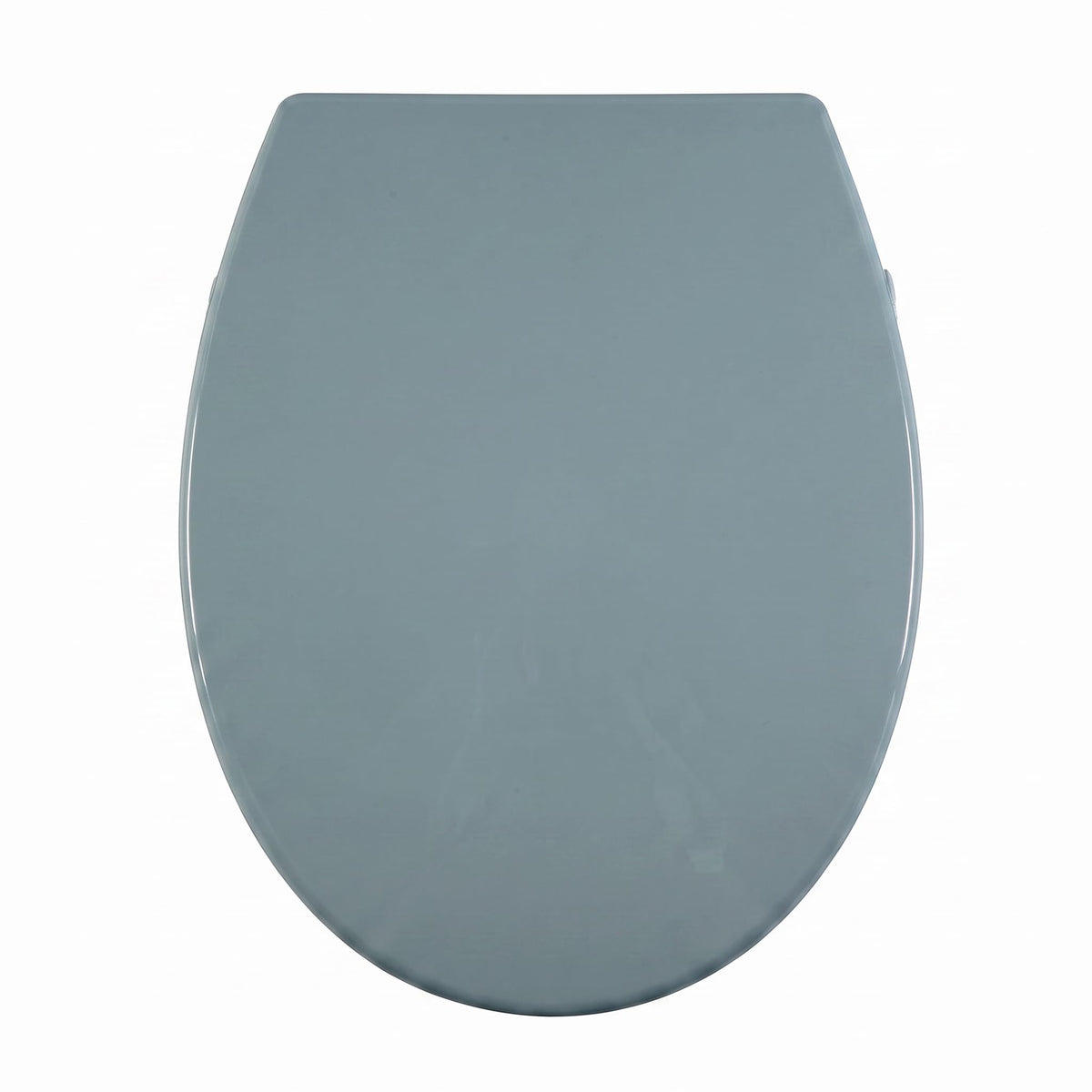 AQUALONA® Premium Thermoplastic Toilet Seat Soft Close Hardwearing Seat with Two Button Hinge Release D Shaped Easy to Clean Simple Installation Top and Bottom Fittings (White - D Shape)