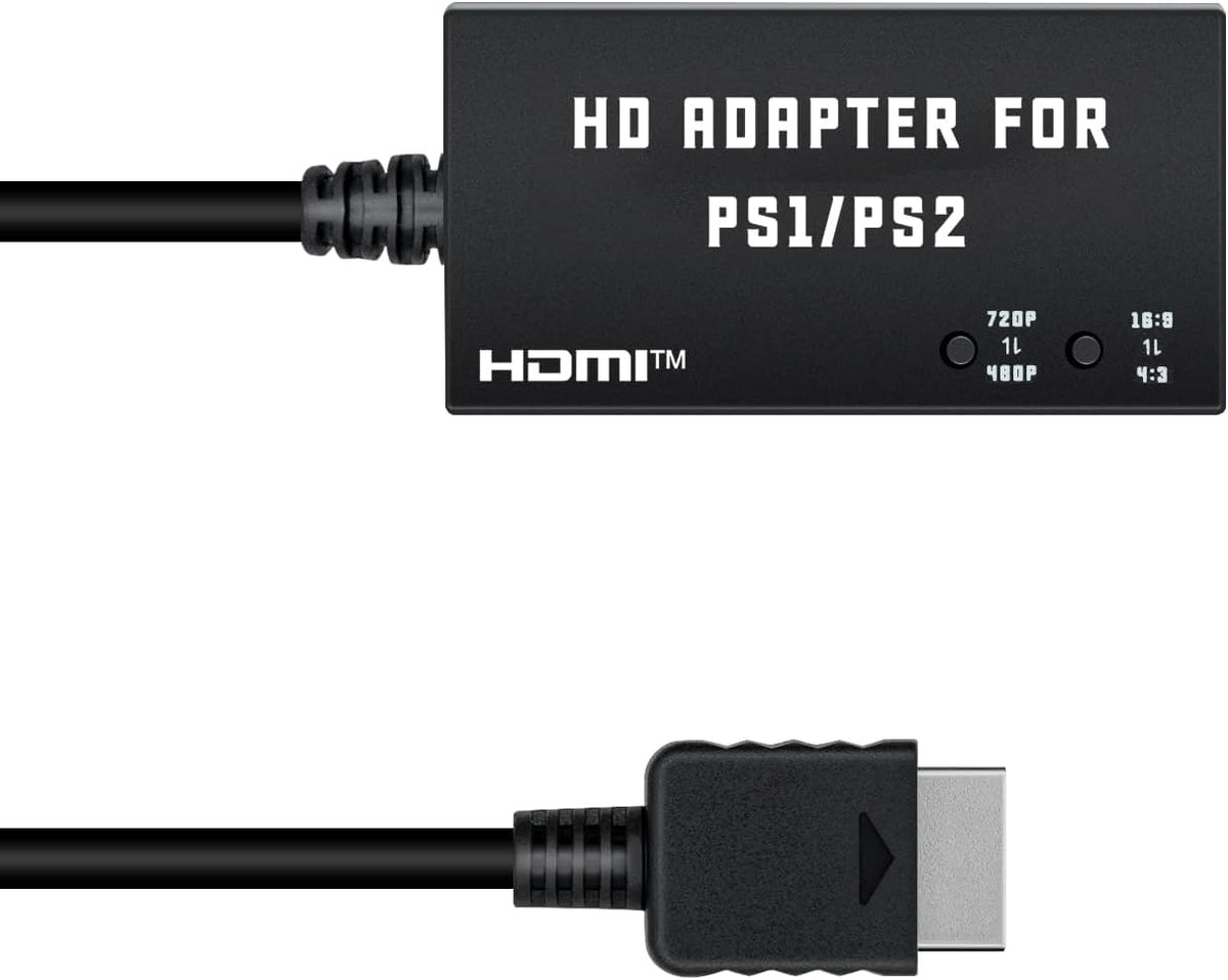 Mcbazel PS1/PS2 To HDMI Adapter,Multifunctional HDTV HDMI Cable Adapter for PS1/PS2/PS One