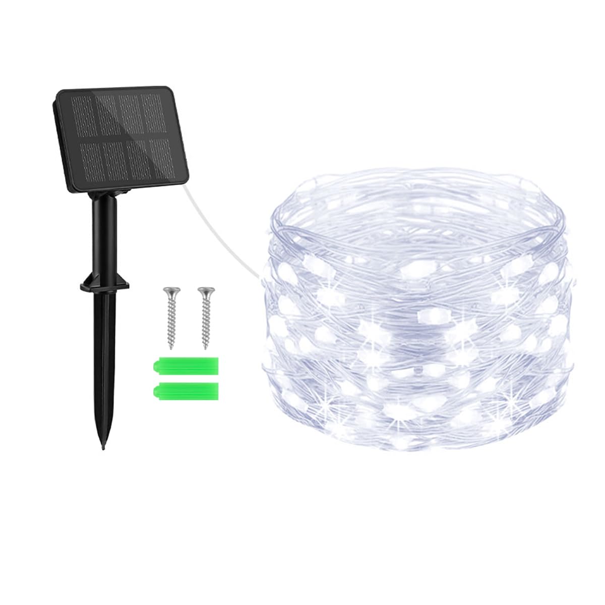 Gcstnn Garden Solar Lights Outdoor, 5M 50 LED Solar Fairy Lights, Copper Wire 8 Modes Waterproof String Lights for Yard, Christmas Tree, Bedroom, Gate, Indoor/Outside Decorations(Orange)