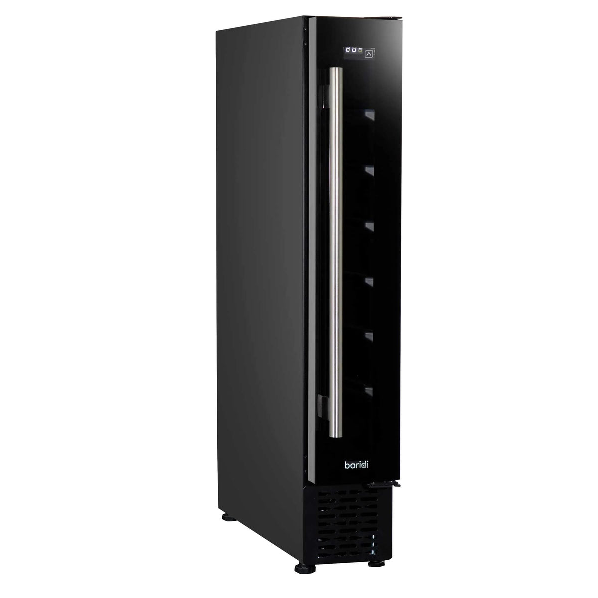 Dellonda Baridi 12 Bottle Wine Fridge with Digital Touch Screen Controls, Metal Shelves & LED Light, Black - DH73
