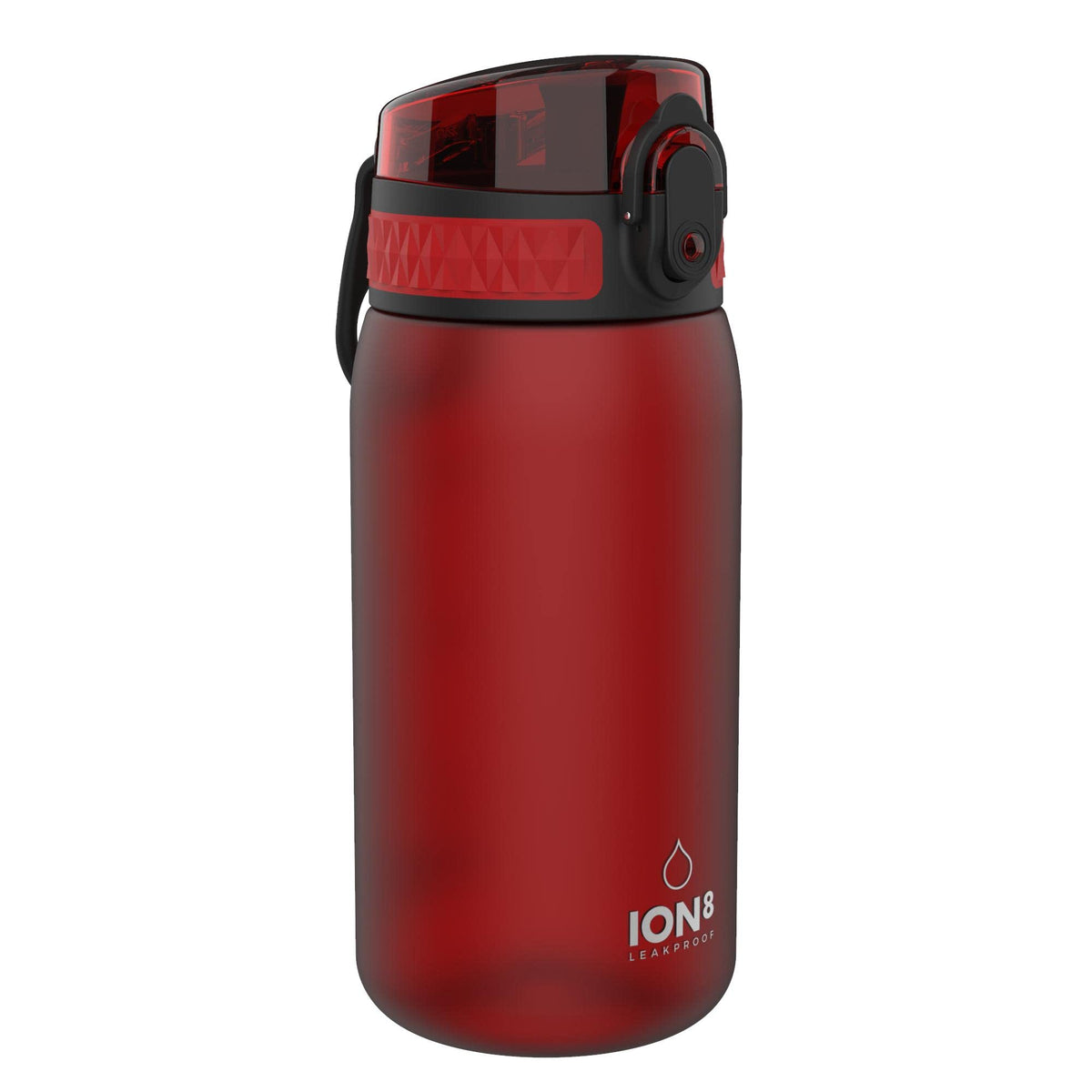 ION8 Kids Water Bottle, 350 ml/12 oz, Leak Proof, Easy to Open, Secure Lock, Dishwasher Safe, Carry Handle, Hygienic Flip Cover, Easy Clean, Odour Free, Rose Pink