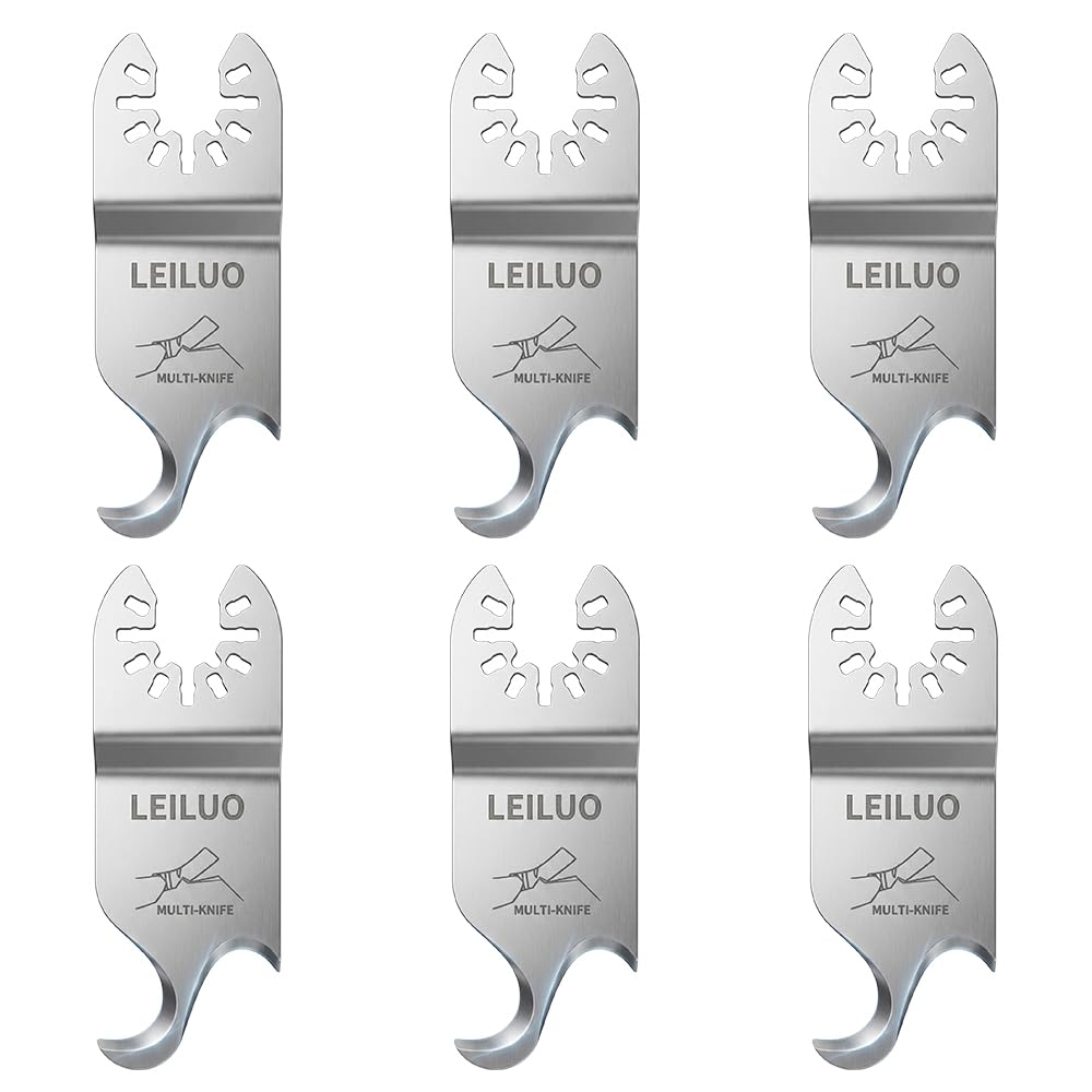 LEILUO 6Pcs Multitool Hook Blade, Multi Tool Hook Knife Blade Set