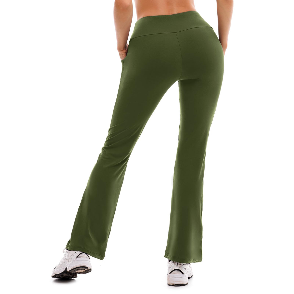 SINOPHANT Yoga Pants for Women Flared Leggings High Waisted Bootcut Trousers Womens Gym Wide Leg Workout Stretchy
