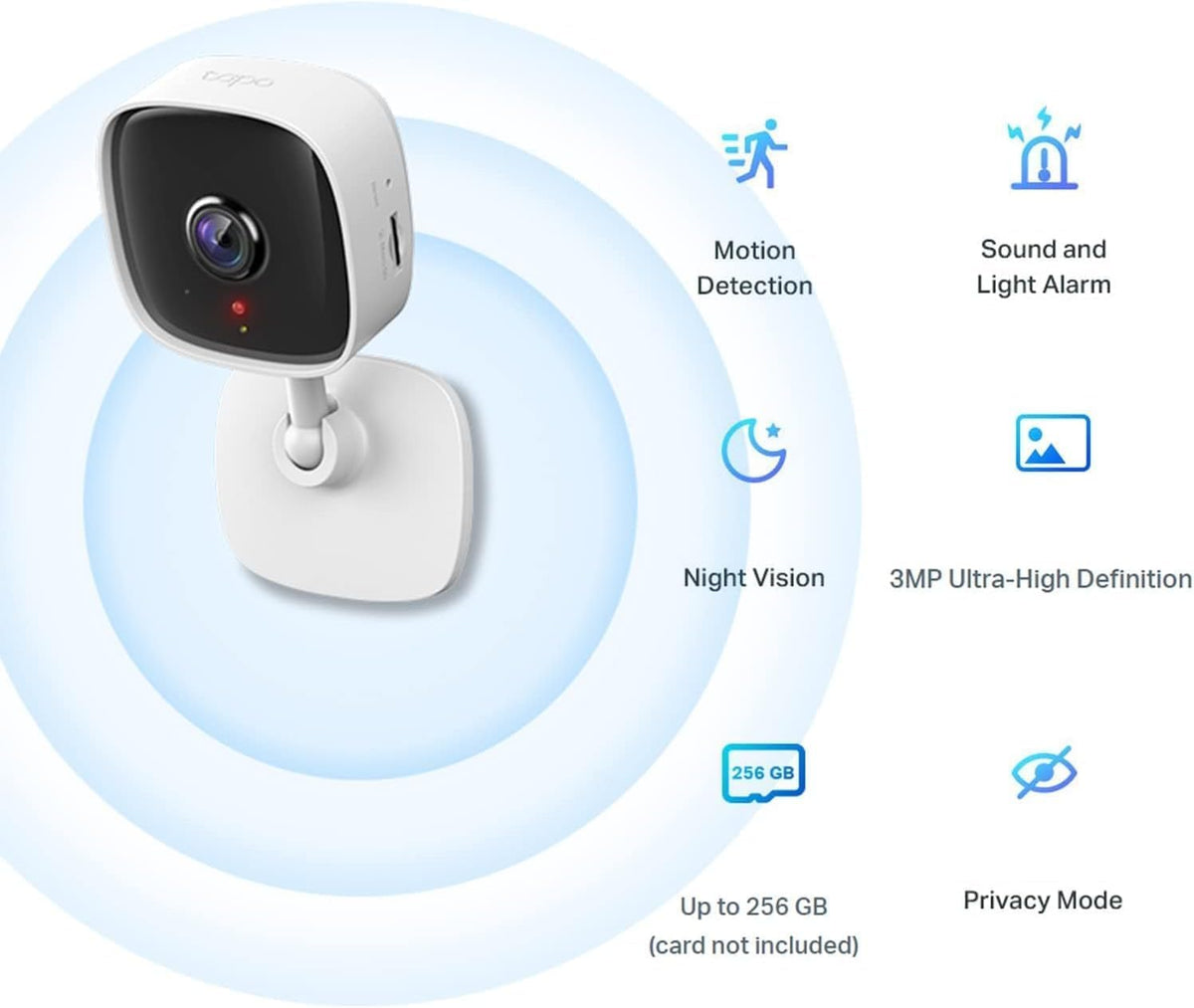 Tapo C110 2K 3MP Indoor Security Camera Pet Camera Dog Camera