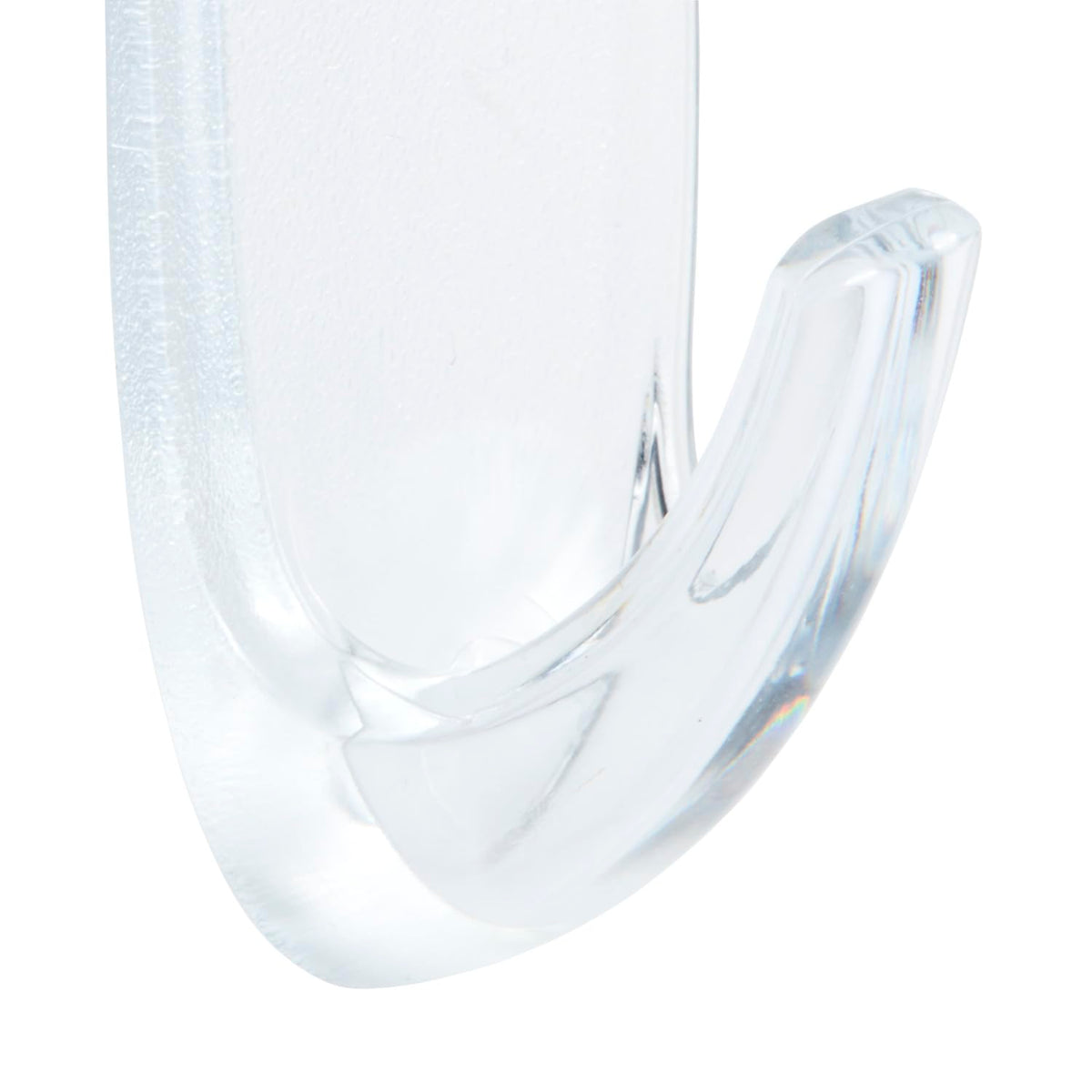 Command Small Hooks with Clear Strips, Pack of 2 Hooks + 4 Adhesive Strips, Transparent - Indoor Use - Suitable for Hanging Items up to 450 g - Damage Free Hanging