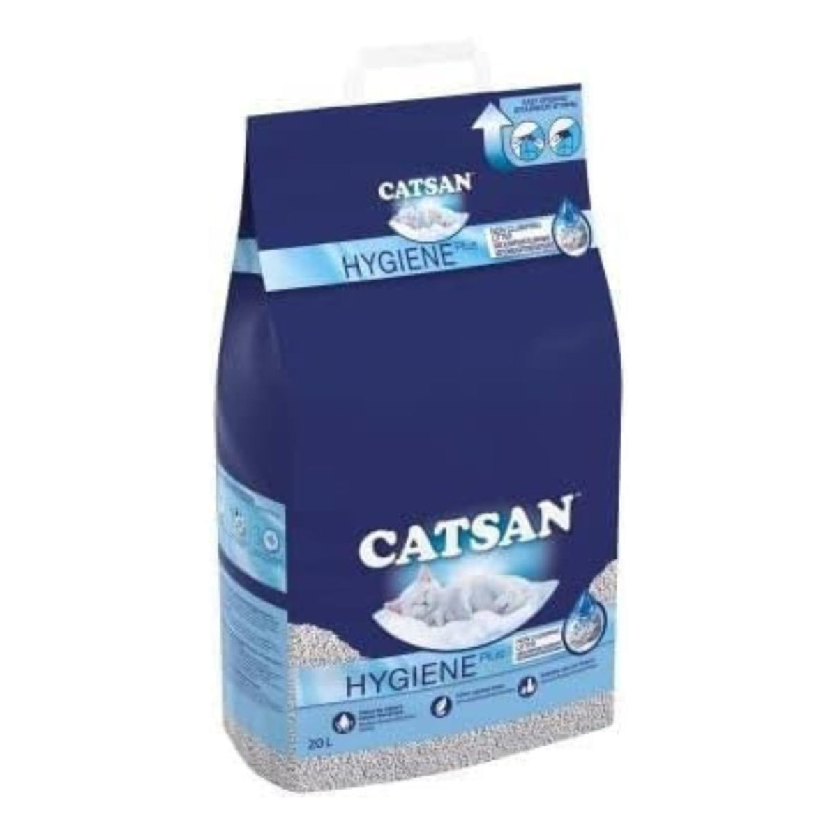 Catsan Hygiene Non-Clumping Cat Litter, 2 Packs (2 x 20L)