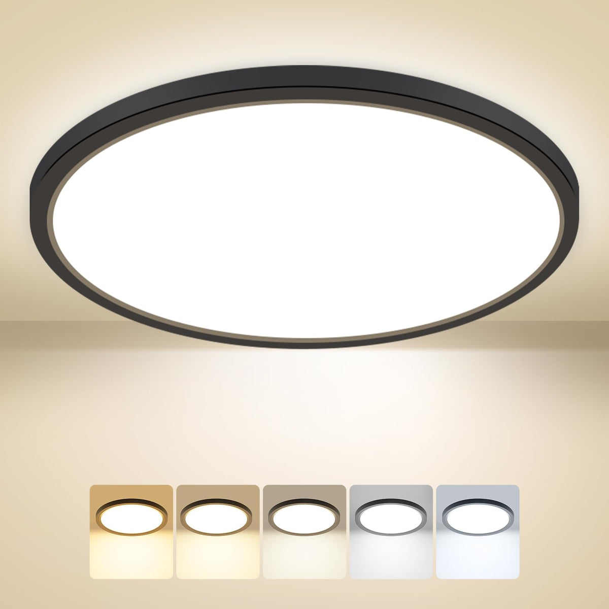 Peasur Bathroom Light, 3000K/3500K/4000K/5000K/6500K 5 Color Temperature