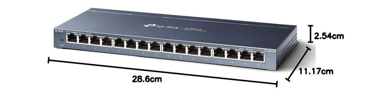 TP-Link TL-SG105S, 5 Port Gigabit Ethernet Network Switch, Ethernet Splitter, Hub, Desktop and Wall-Mounting, Sturdy Metal, Fanless, Plug and Play, Energy-Saving