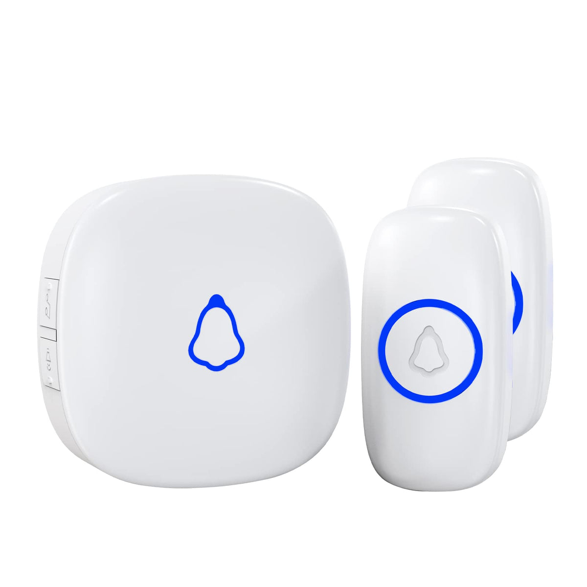 SECRUI Wireless Doorbell Receiver, Plug in doorbell Receiver Spare Accessories Replacement for Doorbell Kit IP55 Waterproof Operated at 1000ft Range with 5 Level Volume, 52 Chimes - White