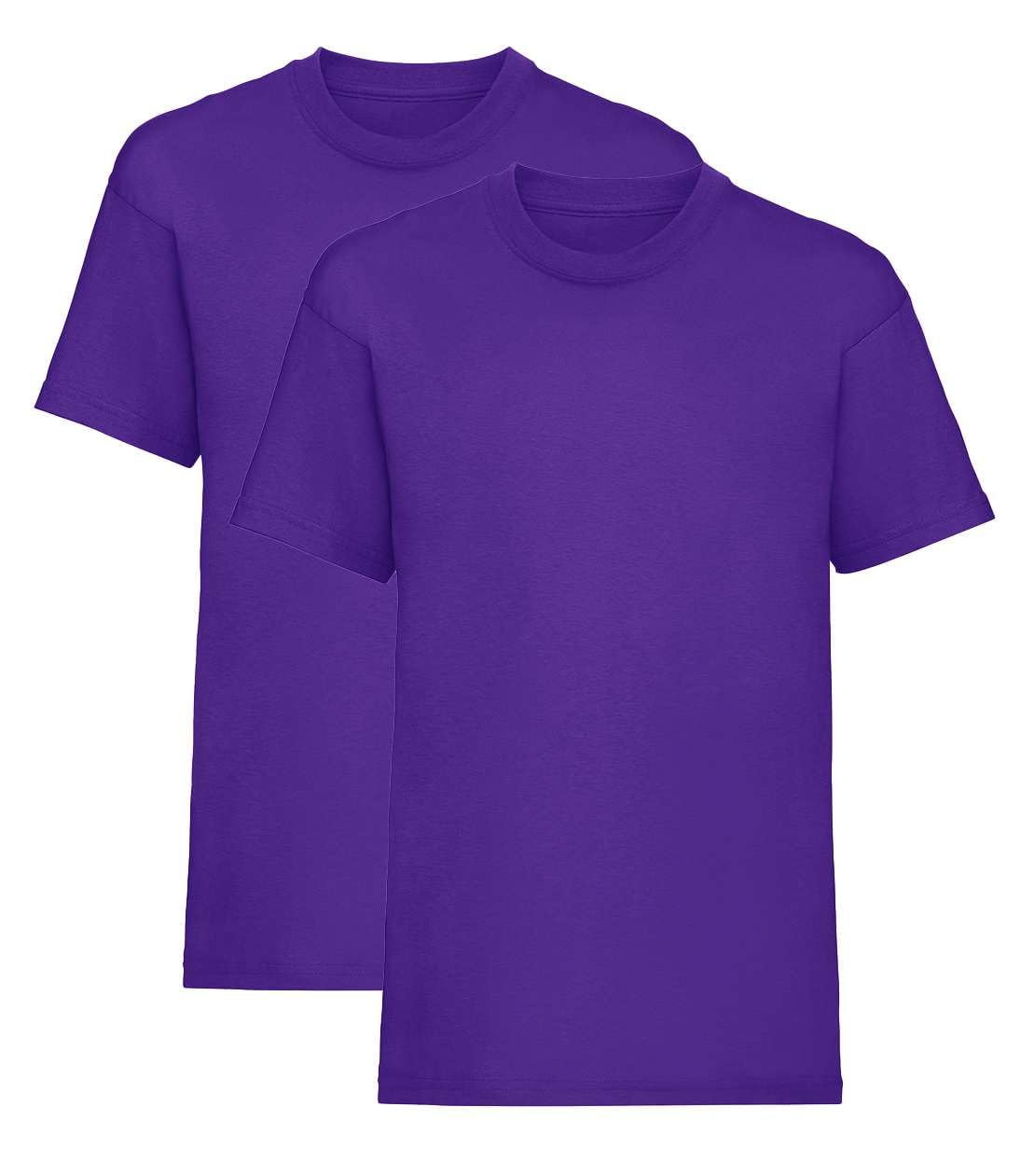Listers Schoolwear Boys T-Shirt (Pack of 2) 100% Cotton 1-15 Years