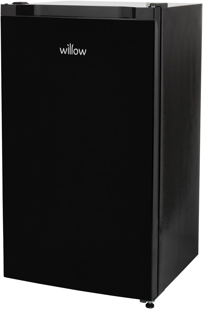 Willow WUCFZ48B 60L Undercounter Freezer - Recessed Handle, Reversible Door, 3 Drawers, Adjustable Thermostat, Mark-Proof Finish, 4* Freezer Rating, Easy Clean, Adjustable Feet - Black