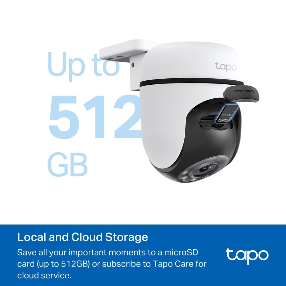 Tapo TP-Link C500 Outdoor Wi-Fi Security Camera, 360° FHD 1080P with Night Vision, Two-Way Audio, Cloud Video Recording, Works with Alexa