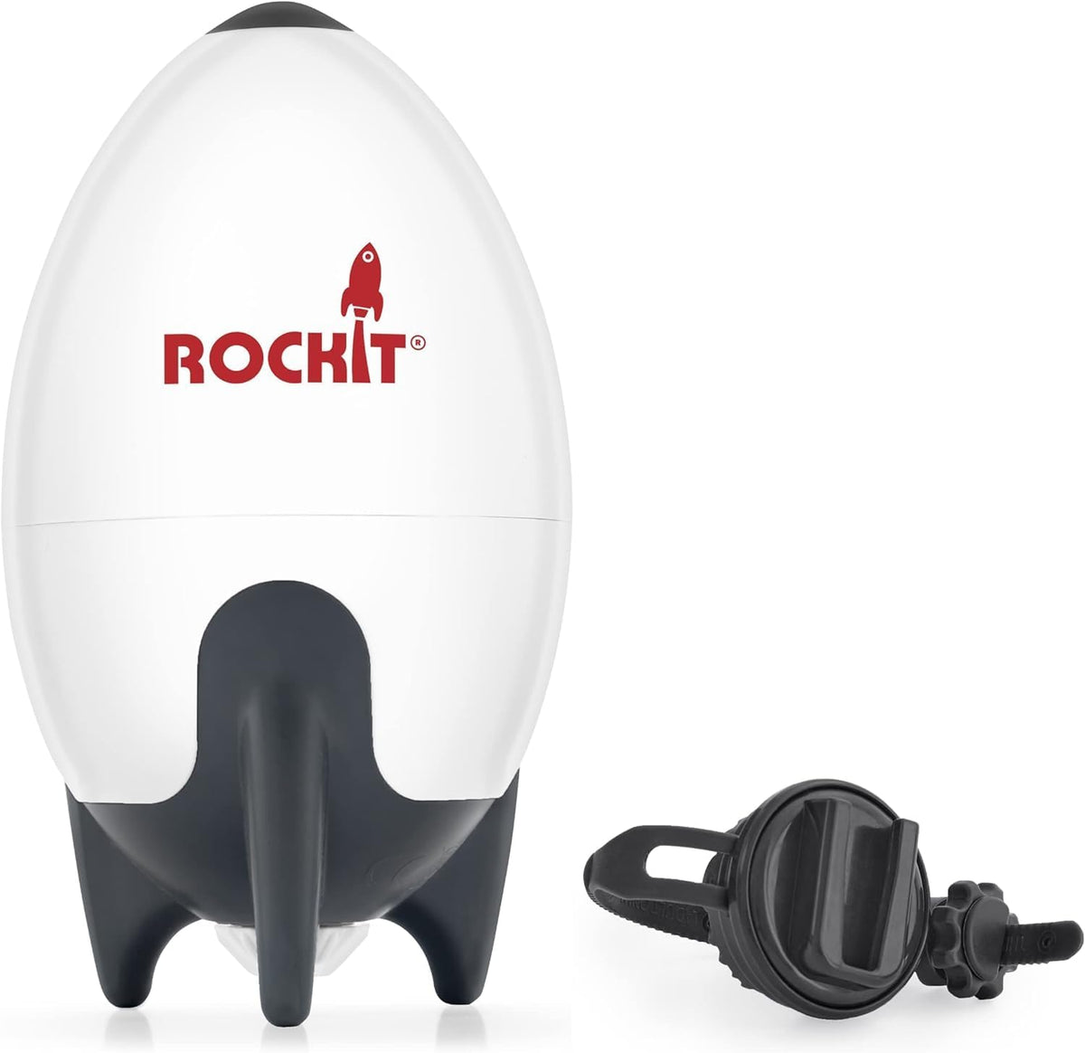 Rockit Rocker Rechargeable Pram Rocker - Baby Pushchair Rocking Device, Soothing Motion for Stroller or Buggy, Adjustable Speed, 60 Minute Timer, Universal Fit