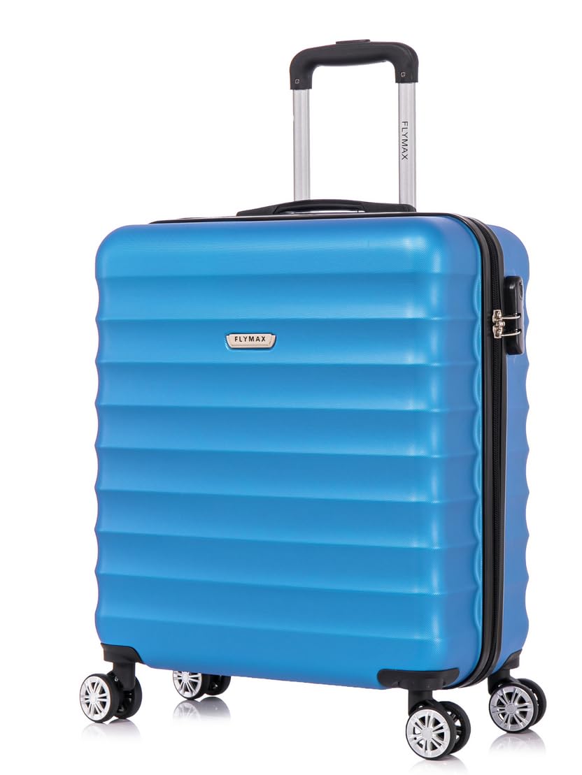 FLYMAX 55x40x20 Ryanair Cabin Bag Hand Luggage Lightweight Suitcase Approved Carry on Luggage Case 2.5KG 40L Royal