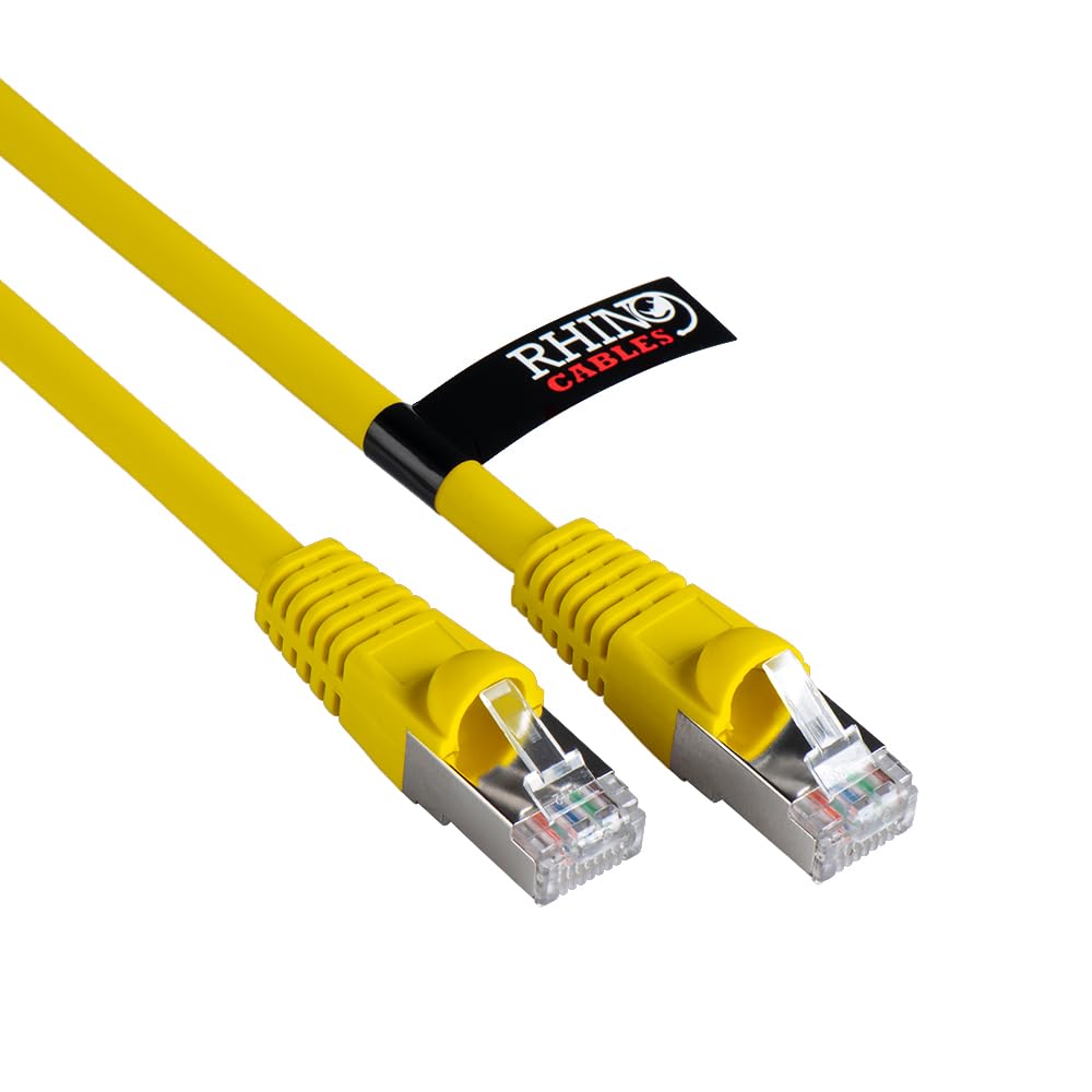 rhinocables CAT 6a Ethernet Cable | 10Gbps S/FT High-Speed & Large Bandwidth Data Transfer | Reliable LAN Network RJ45 Cable | Wi-Fi Broadband Cable for Seamless Gaming & Streaming (0.25m, Pink)