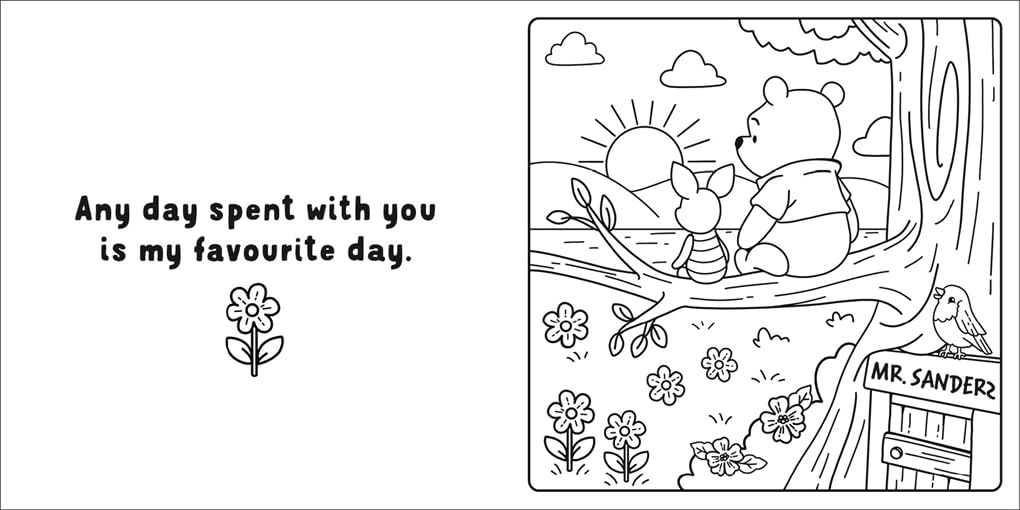 Disney Winnie the Pooh: A Cute and Cosy Colouring Book