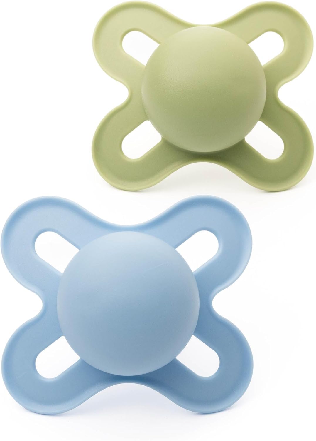MAM Original Start Dummies, 0-2M, 2 Pack, Orthodontic Design, Cream/Yellow