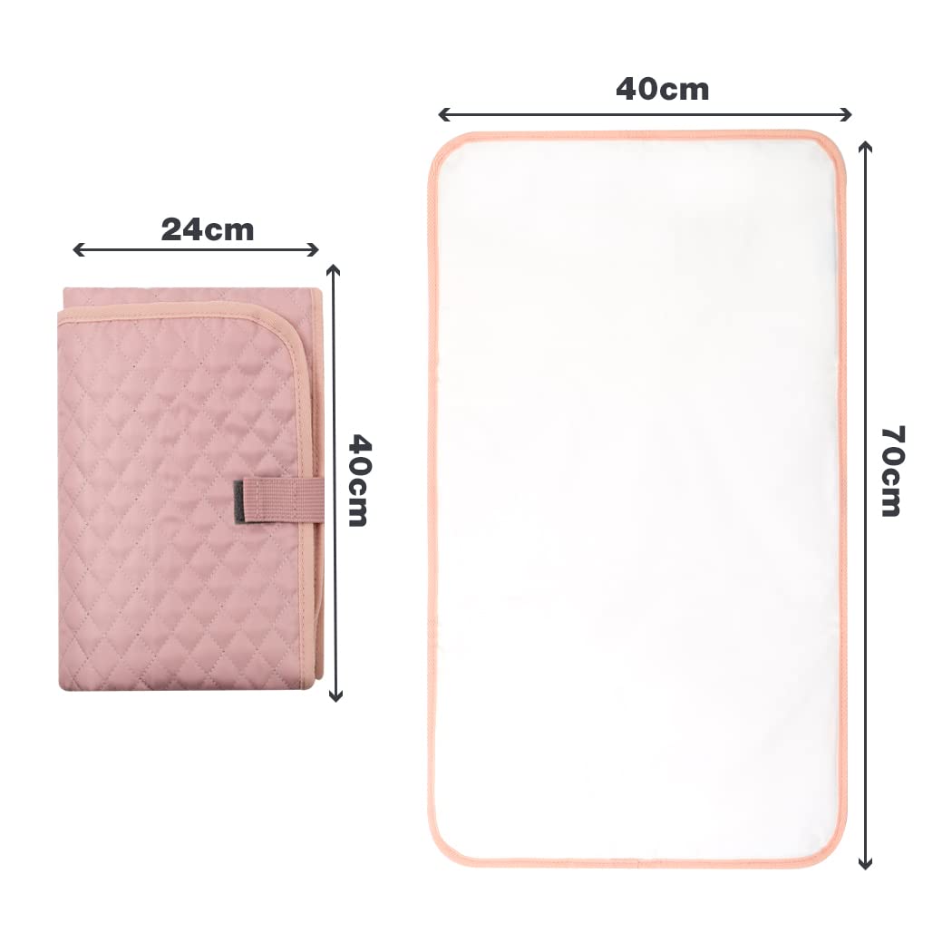 Lekebaby Foldable Travel Changing Mat Portable Baby Change Mat, Grey