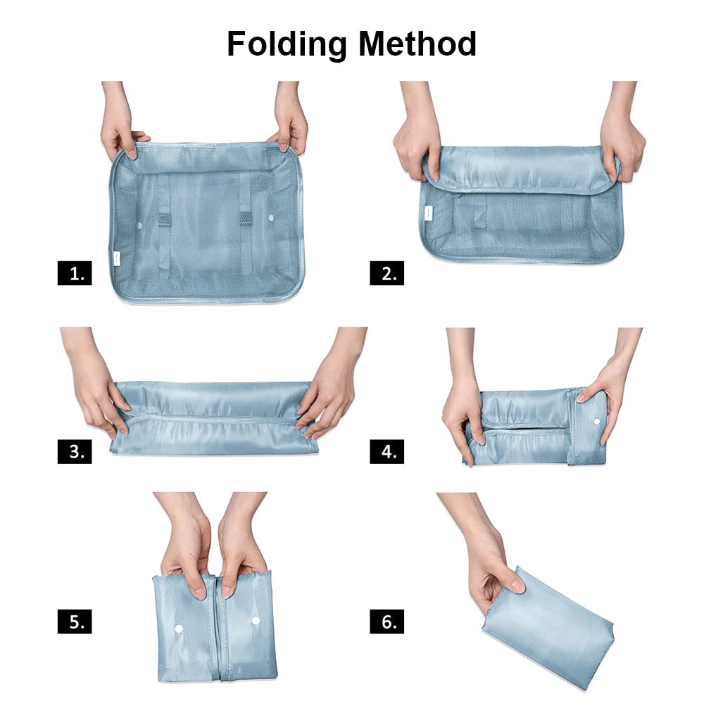 OSDUE Packing Cubes for Suitcase, 8PCS Thickening Travel Organiser Packing Bags Lightweight Travel Accessories Organizers Essentials Clothes Shoes Cosmetics Toiletries Storage Bags