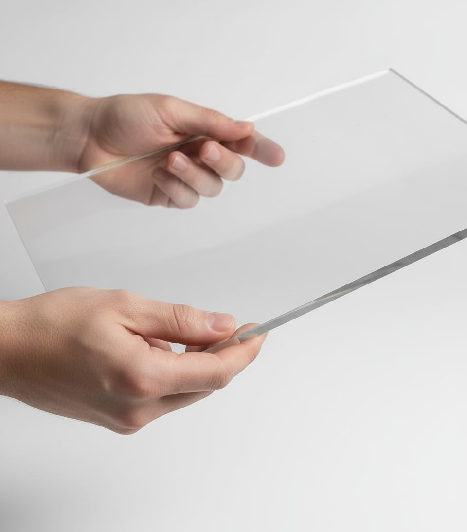 Pixly® Crystal Clear Acrylic Perspex Plastic Sheet | Transparent | A5 A4 A3 | 2mm/3mm/5mm Thickness - Multipurpose Crafting, DIY and More (Thickness: 3mm, A4-210mm x 297mm) (Pack of 3)