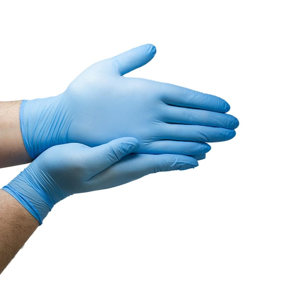 Powder Free Nitrile Gloves - Medical-Grade, Latex-Free, Food Safe (Box of 100)