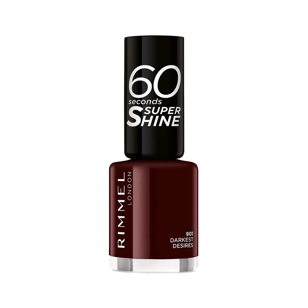 Rimmel 60 Seconds Super Shine Nail Polish, 740 Clear, Quick-Dry Nail Polish, Ultra-Shiny Finish, Easy to Apply, Vibrant Colour, Long-Wearing, Improved Formula, Vegan, 8ml